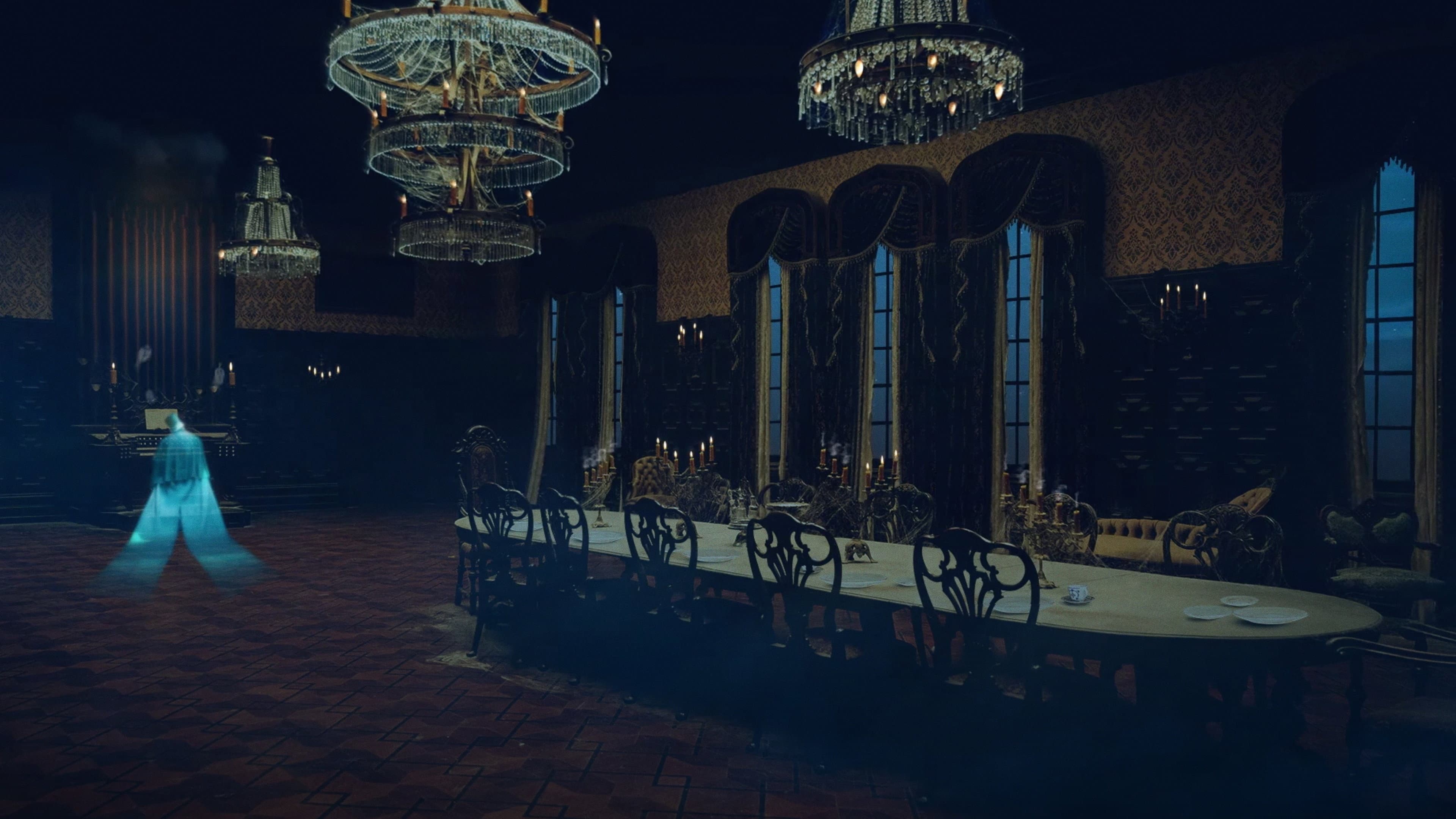 Haunted Mansion: Swinging Wake backdrop