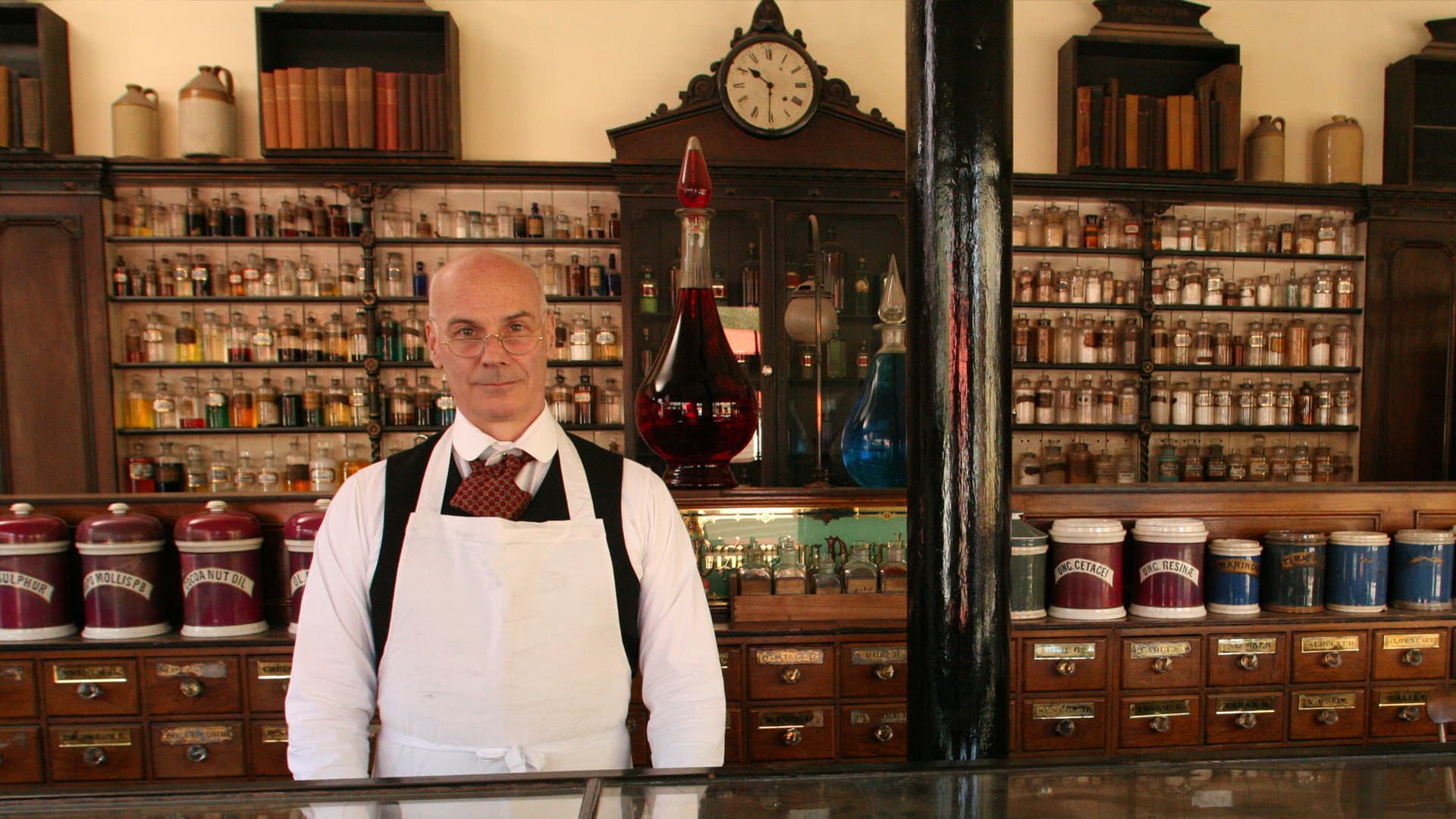 Victorian Pharmacy backdrop