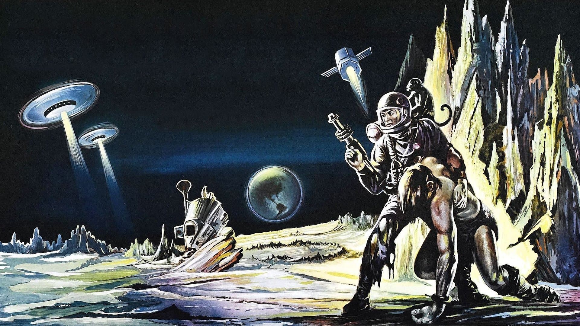 Robinson Crusoe on Mars backdrop