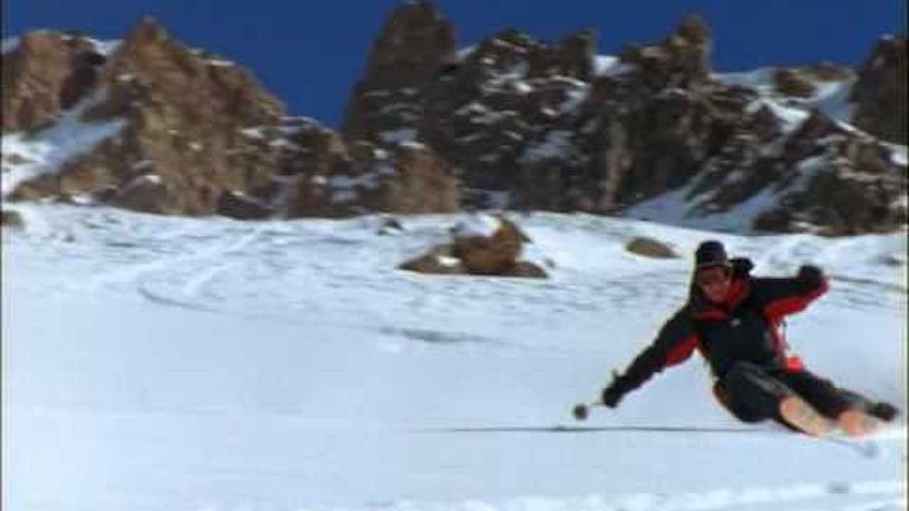 Behind the Skis backdrop