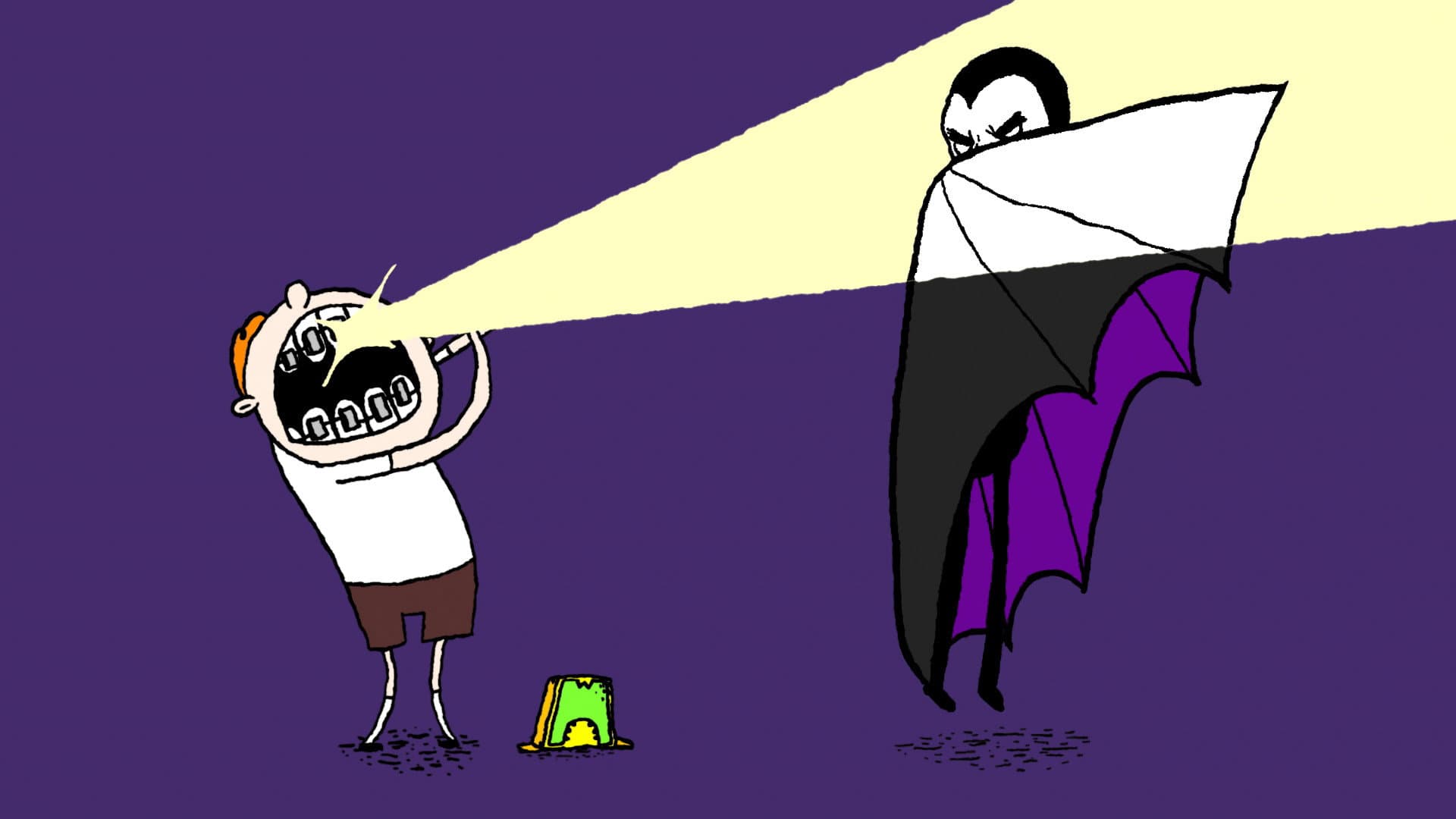 Monster in a Box backdrop