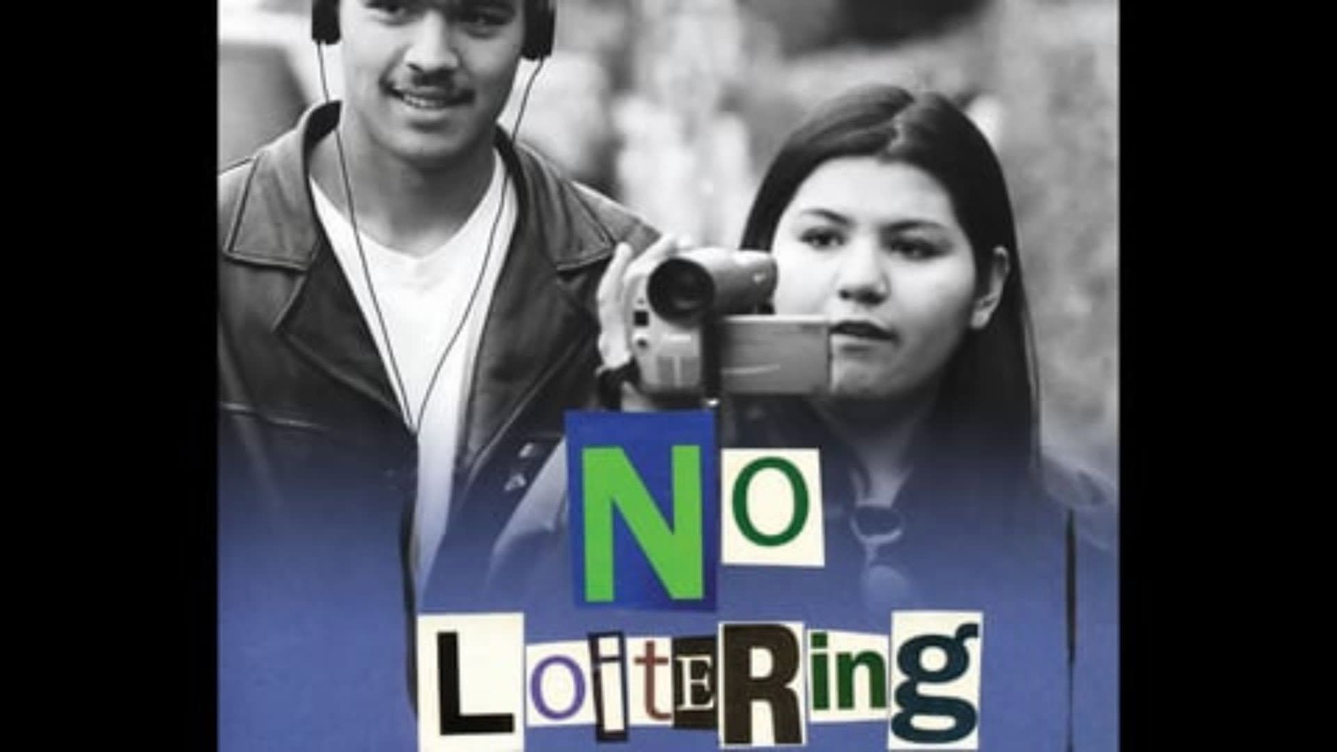 No Loitering backdrop