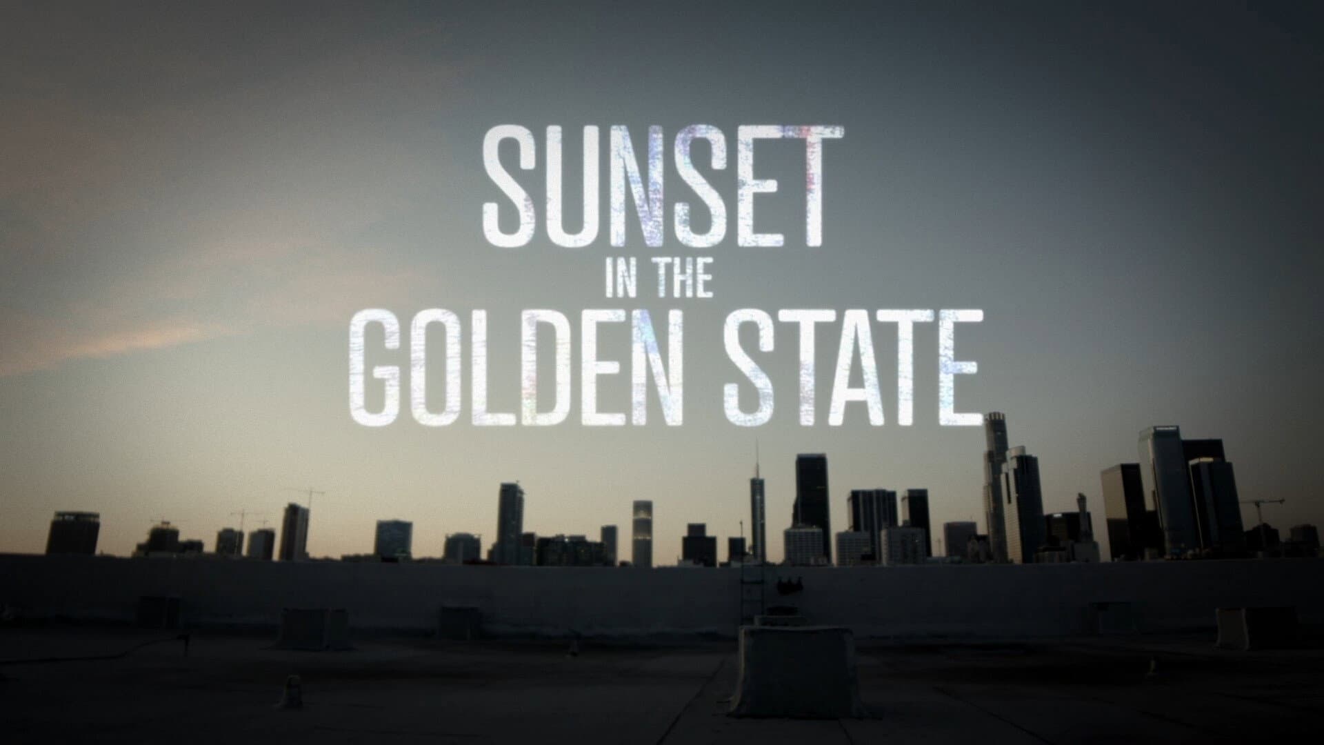 Sunset in the Golden State backdrop