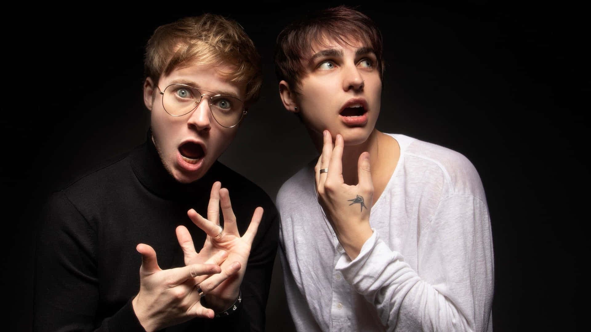 Sam & Colby backdrop