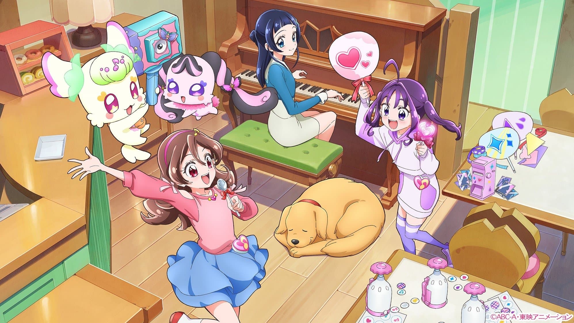 You and Idol Precure backdrop