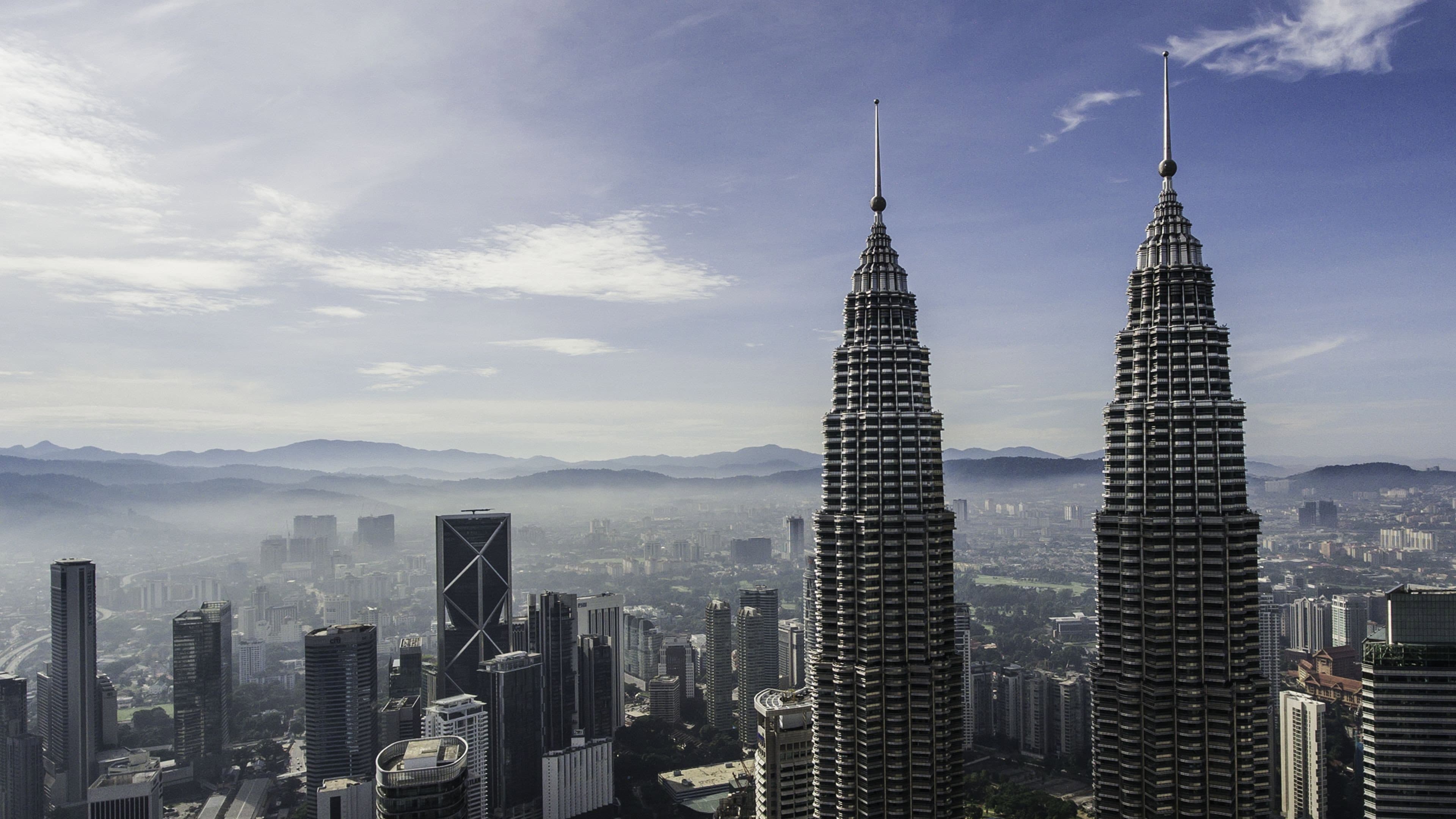 Aerial Asia backdrop