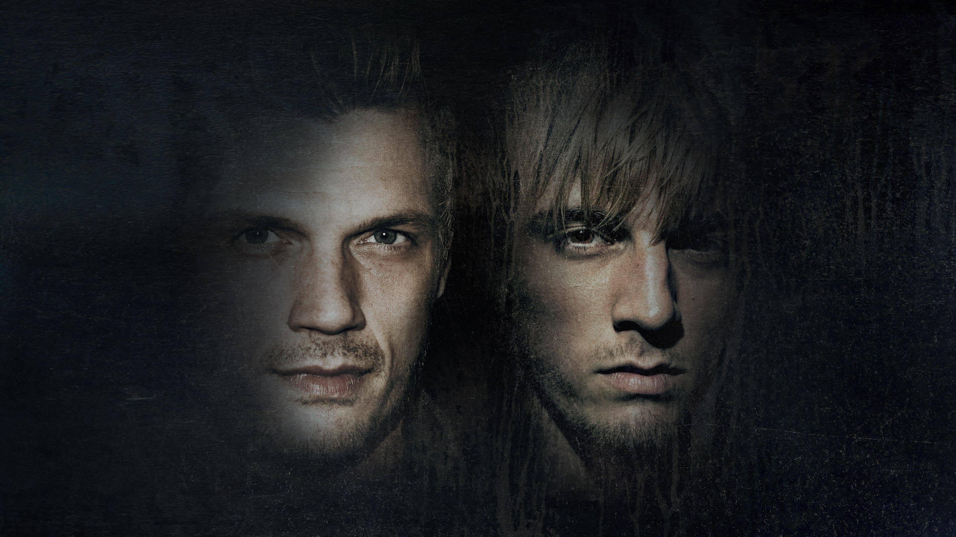 Fallen Idols: Nick and Aaron Carter backdrop