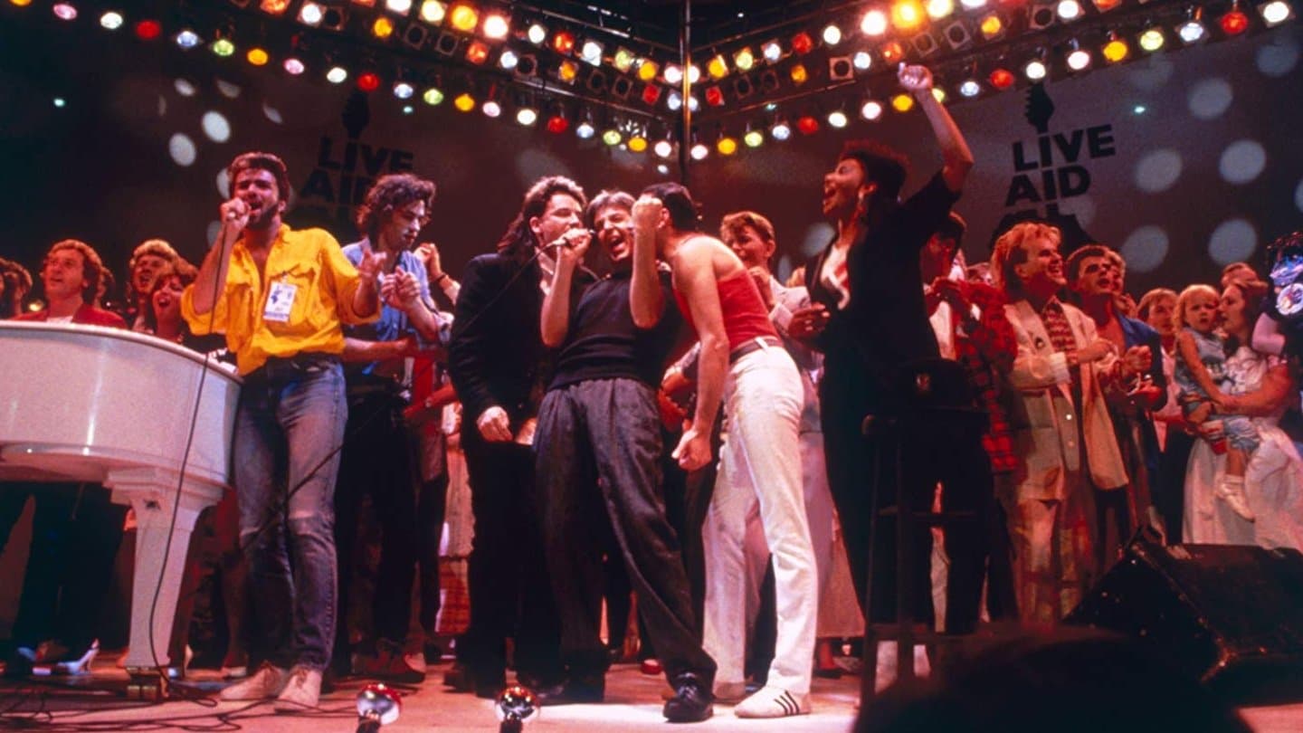 Live Aid backdrop