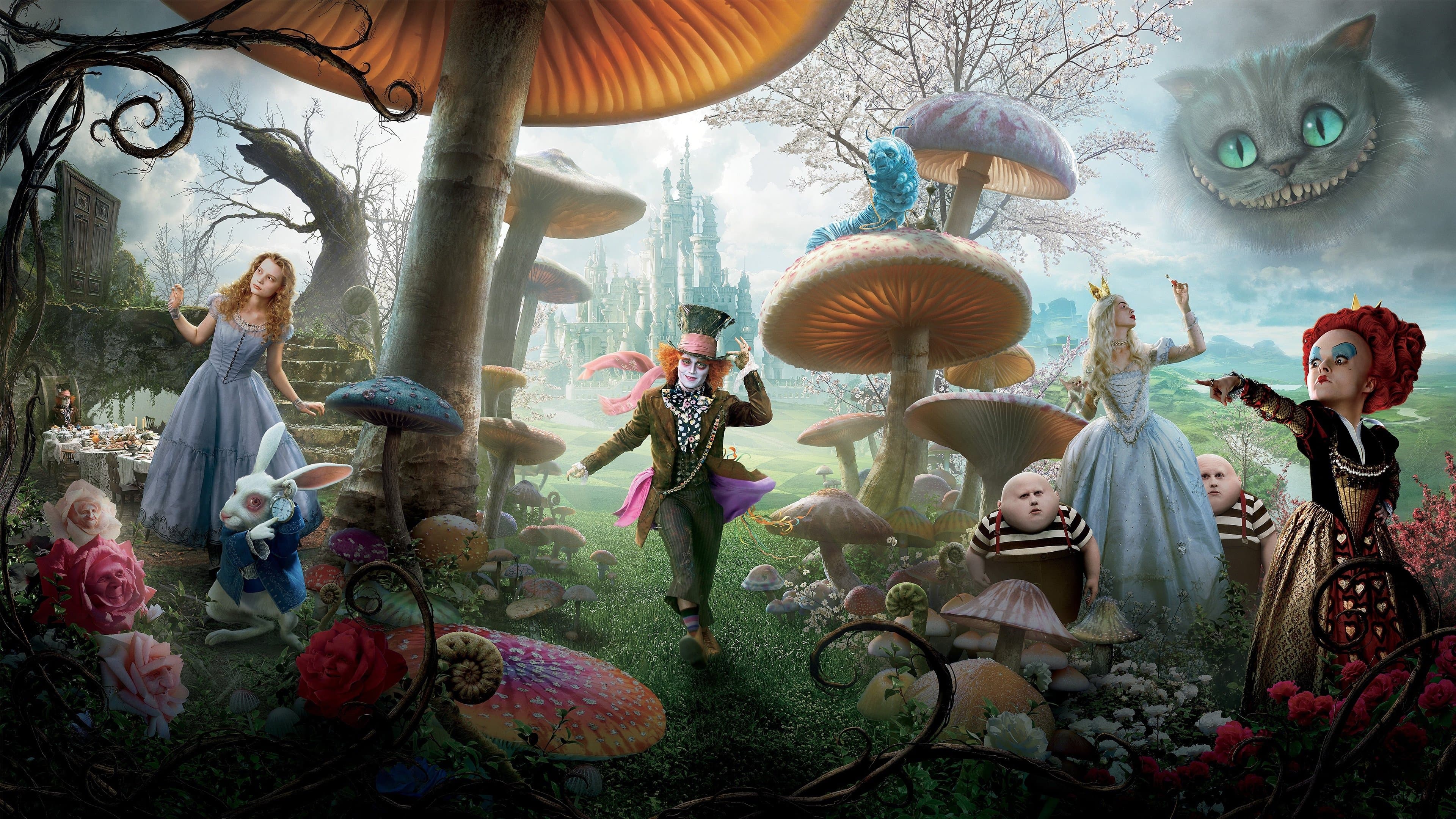 Alice in Wonderland backdrop