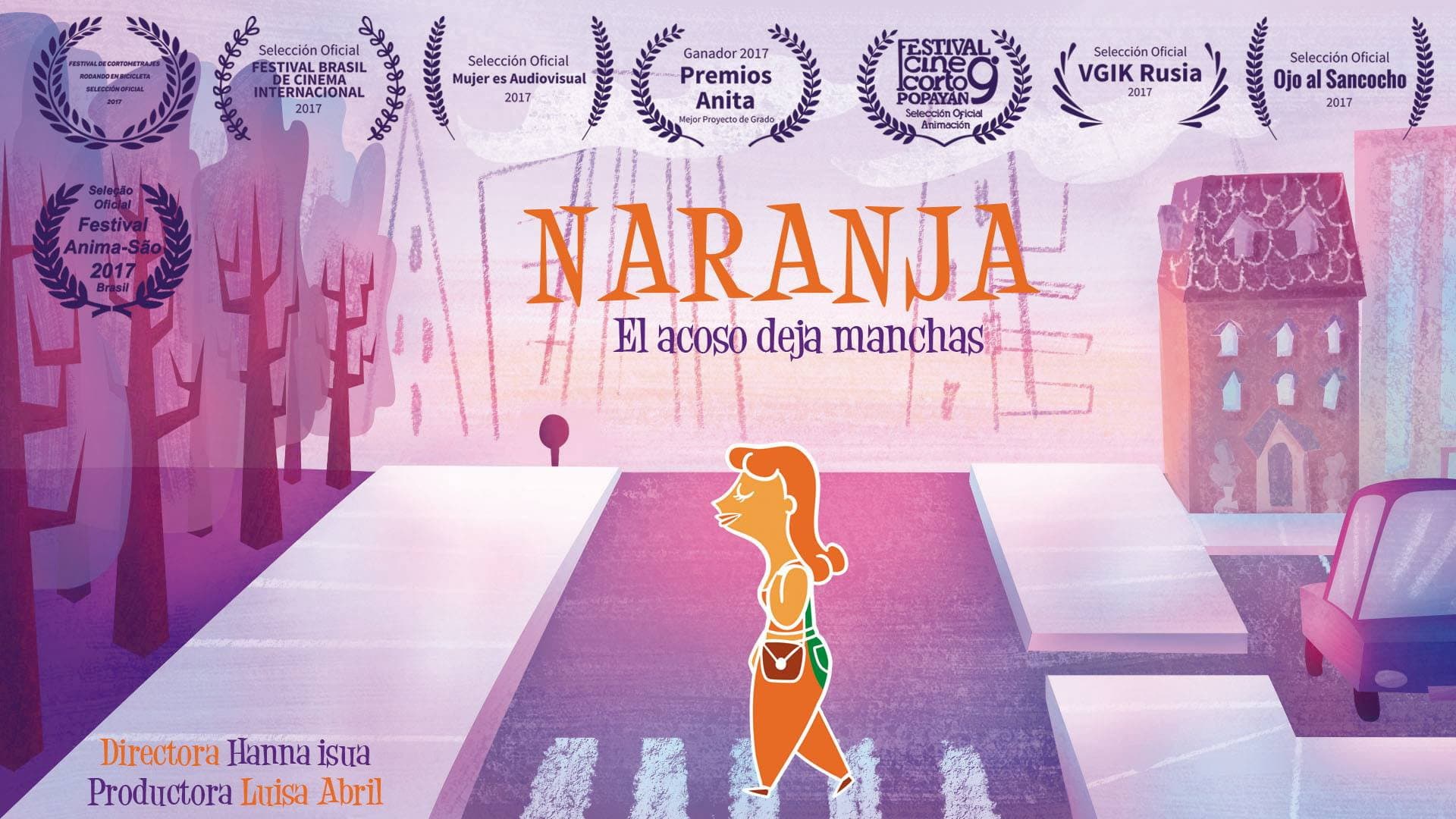 Naranja backdrop