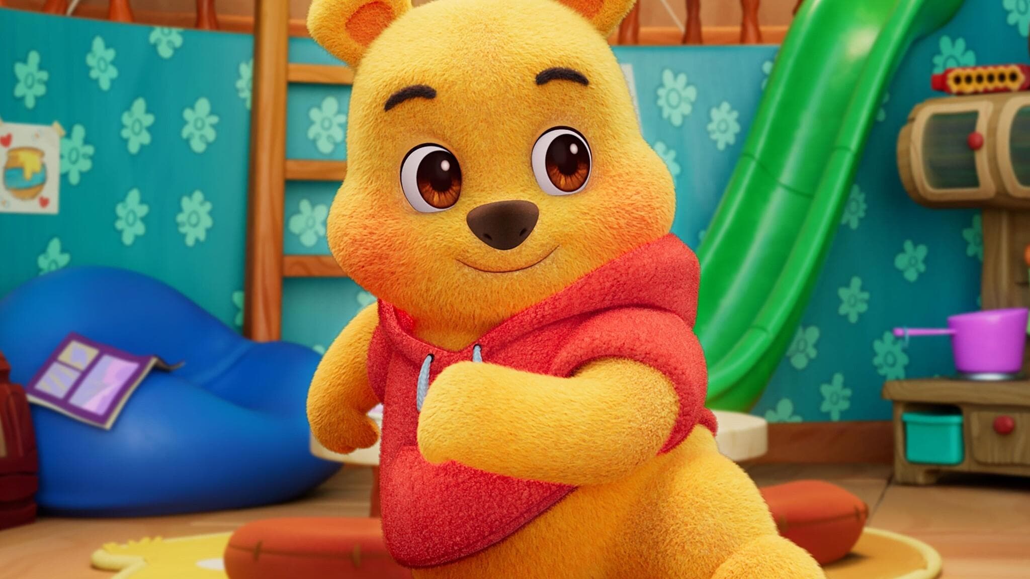 Playdate with Winnie the Pooh backdrop
