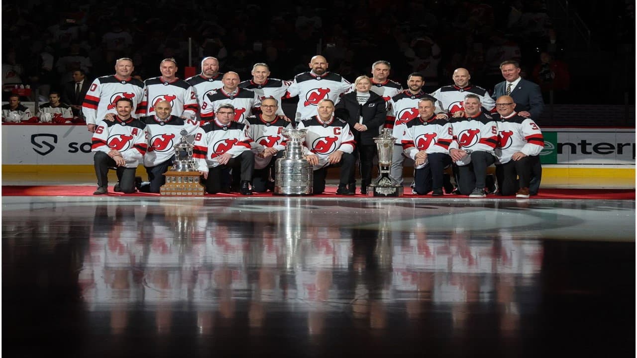 New Jersey Devils Stanley Cup 2002-2003 Champions backdrop