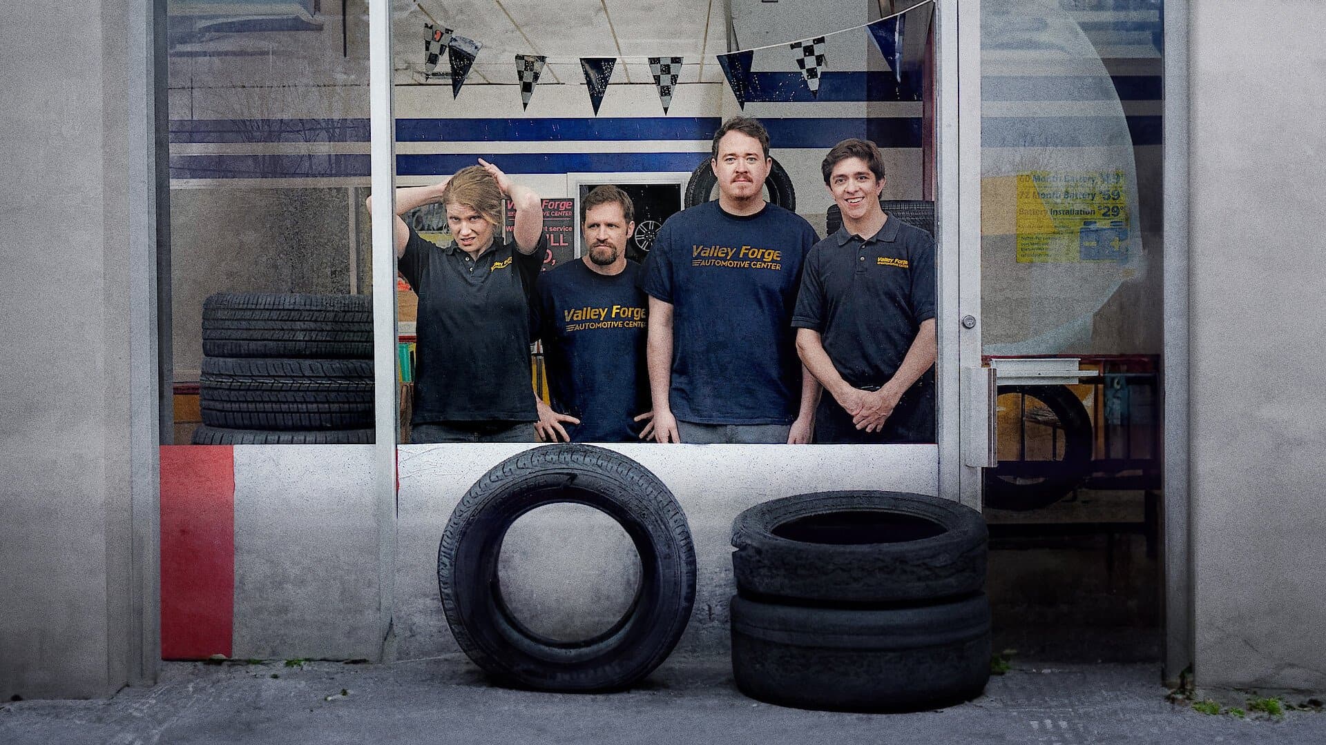 Tires backdrop