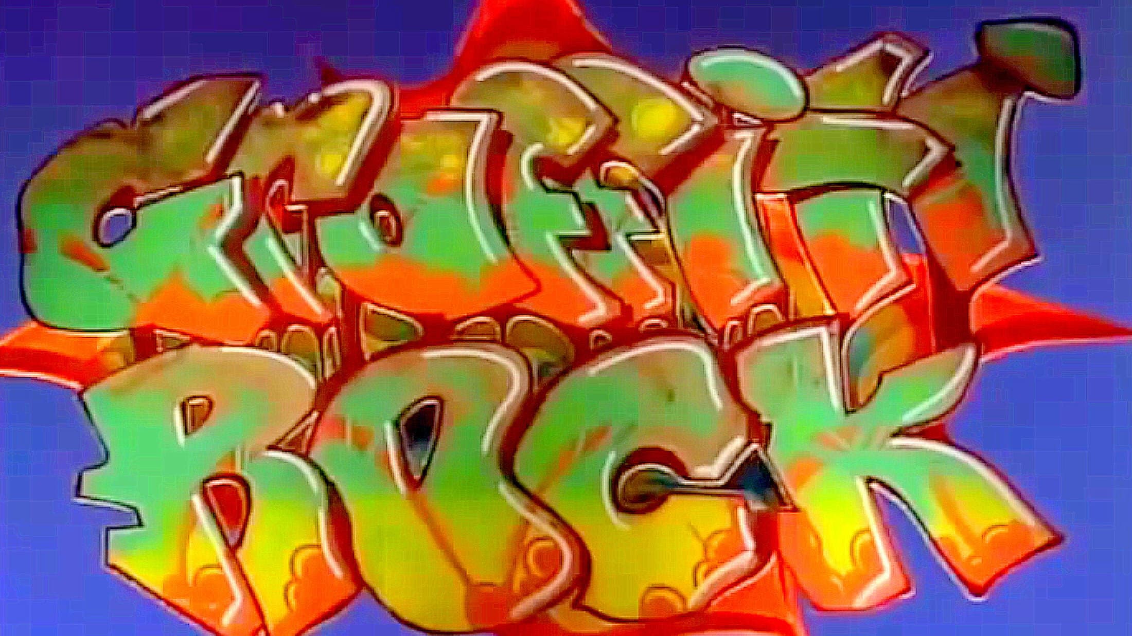 Graffiti Rock backdrop