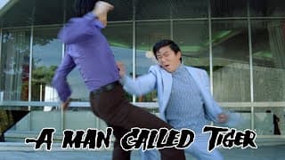 Fight scene in the car park