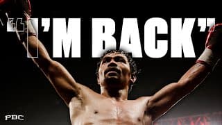 The Legend Manny Pacquiao is BACK on July 19th | #PacquiaoBarrios