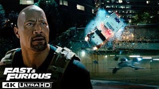 Hobbs Destroys a Drone with an Ambulance