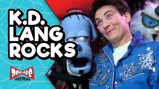 k.d. lang rocks "Jingle Bell Rock": Pee-wee's Playhouse Christmas Special