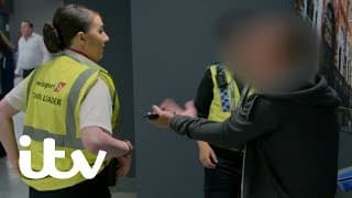 An Angry Passenger Refuses to Cooperate with Police | Yorkshire Airport