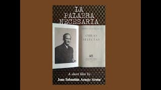 La palabra necesaria [cortometraje propio, 21/03/2020]