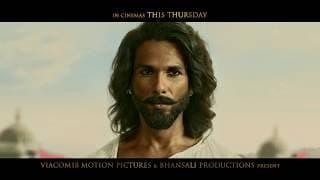 Padmaavat | In Cinemas This Thursday | Ranveer Singh | Deepika Padukone | Shahid Kapoor