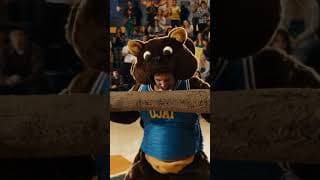 Woodchuck Todd Does His Best to Rally the Crowd During a School Assembly (Scene)