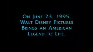 Pocahontas - Teaser Trailer #1 (November 18, 1994)