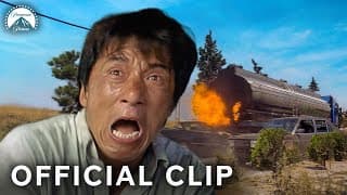 Jackie Chan Jumps Off Moving Truck (Full Scene)