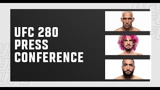 UFC 280 Press Conference Featuring Charles Oliveira, Sean O'Malley & Belal Muhammad