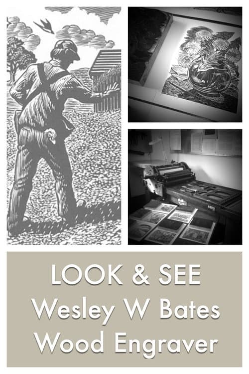LOOK & SEE: Wesley W. Bates - Wood Engraver poster